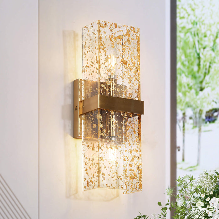 Elvire 1-Light Brass Acrylic Wall Sconce