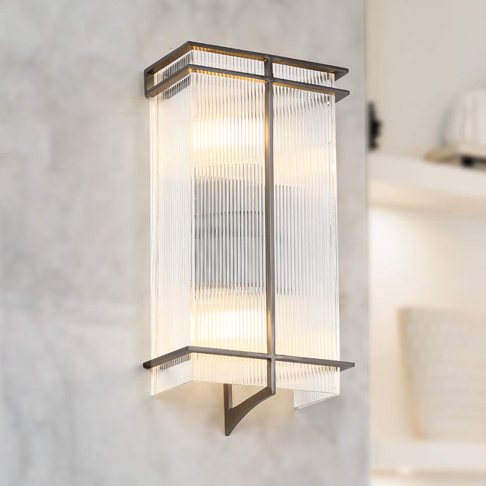 Zalvian 2-Light Black Wall Sconce