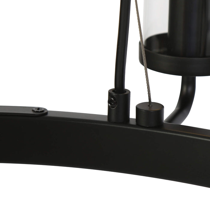 Tovarel 9-Light Black Chandelier