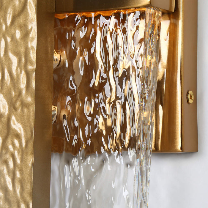 Drelise 1-Light LED Gold Acrylic Wall Sconce