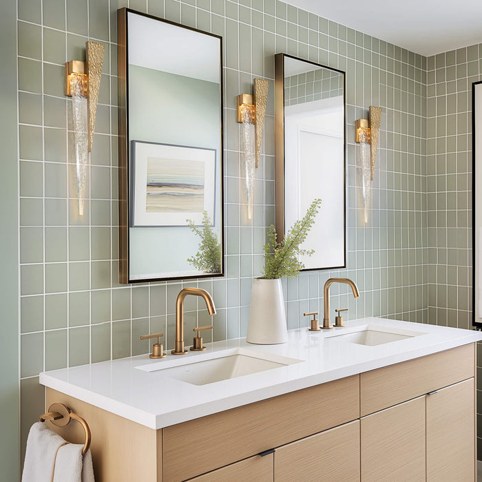 Drelise 1-Light LED Gold Acrylic Wall Sconce