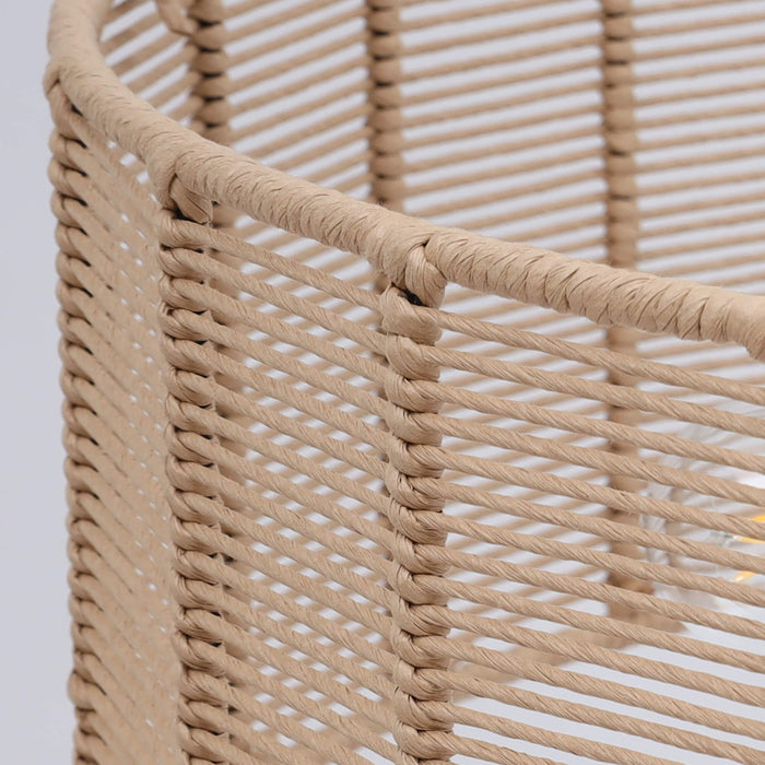 Meyrith 5-Light Wood & Rattan Chandelier