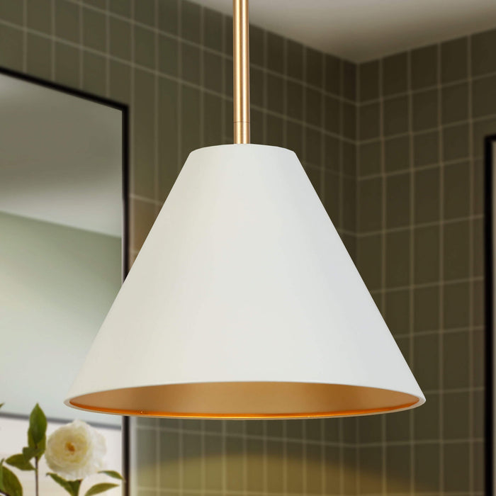 Serivon 1-Light Gold Pendant Light