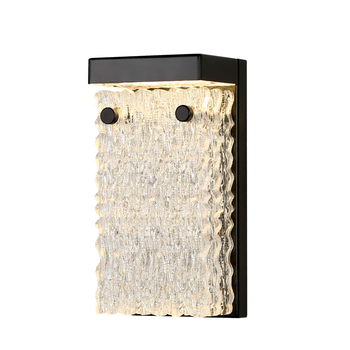 Melora 1-Light LED Black Acrylic Wall Sconce