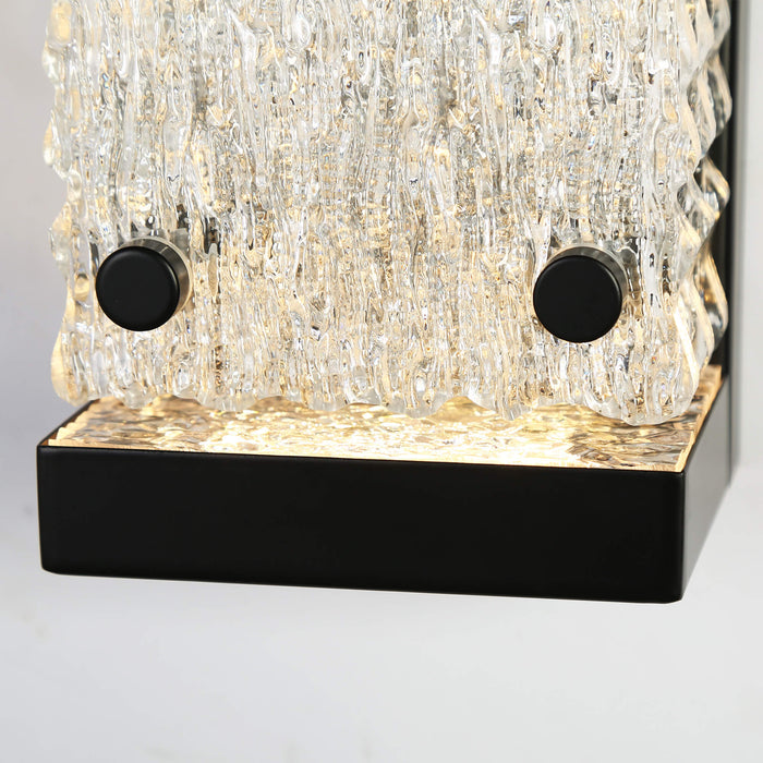 Melora 1-Light LED Black Acrylic Wall Sconce