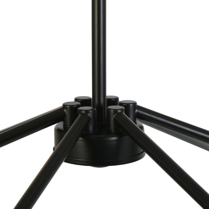 Luxora 6-Light Black Chandelier