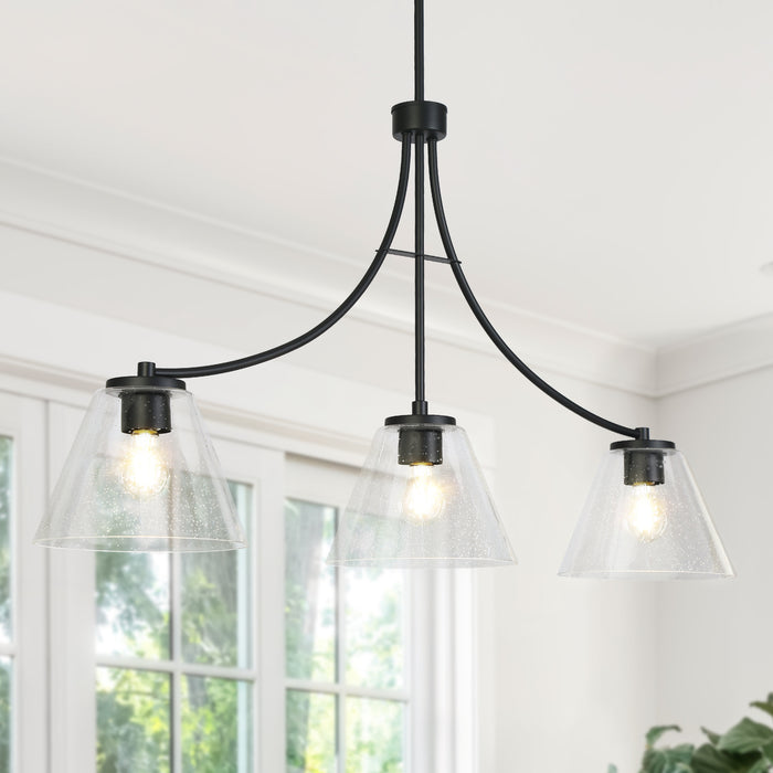 Faylora 3-Light Black Island Light