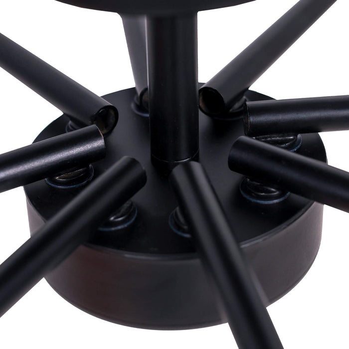 Zyrelon 12-Light Black Chandelier