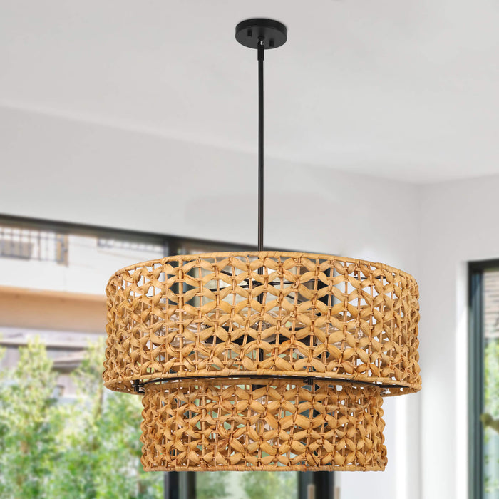 Meyrith 6-Light Wood Chandelier