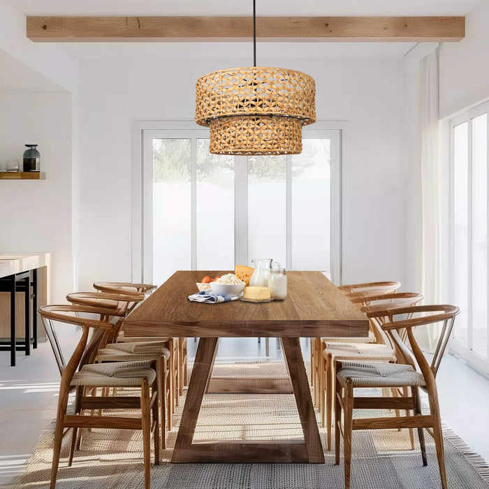 Meyrith 6-Light Wood Chandelier
