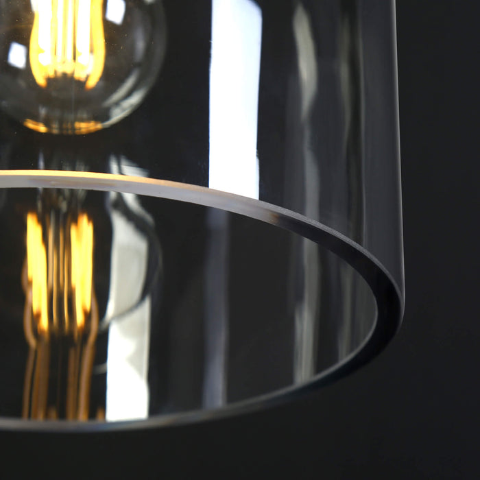 Fayrion 1-Light Gold Glass Bell Pendant Light