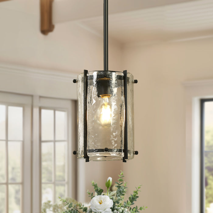Kaelis 1-Light Black Pendant Light