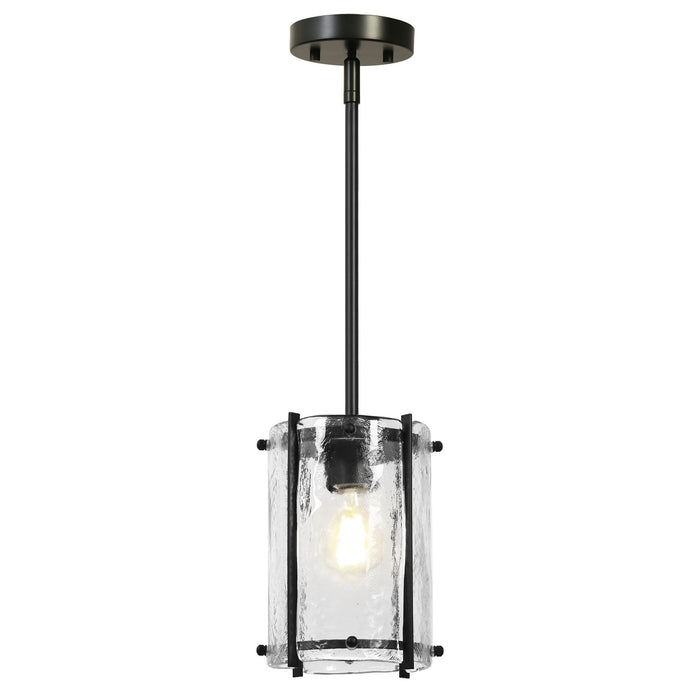 Kaelis 1-Light Black Pendant Light