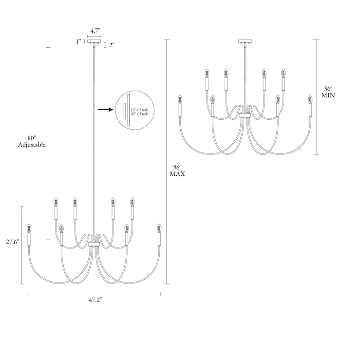Nuvina 12-Light Chandelier