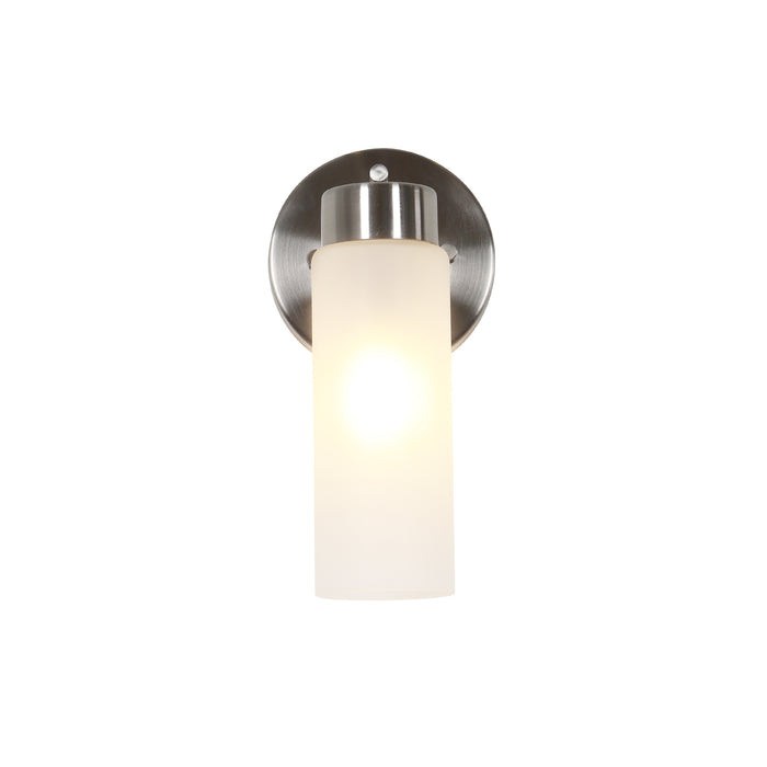 Arvion Modern 1-Light Wall Sconce with Cylinder Frosted Glass Shade