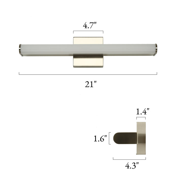 Talven 1-Light Nickel Square Wall Sconce