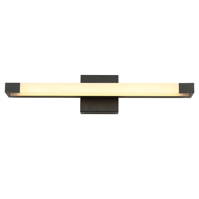 Lunova 1-Light Black Square Wall Sconce