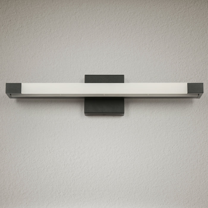 Lunova 1-Light Black Square Wall Sconce