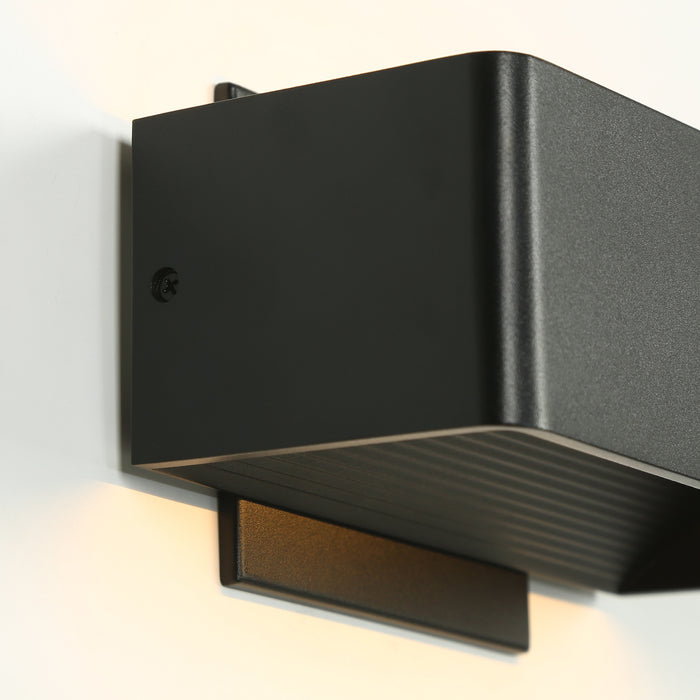 UnovaI 1-Light Black Square Wall Sconce