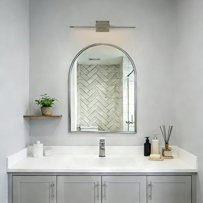 Povanl 1-Light Chrome Linear Vanity Light