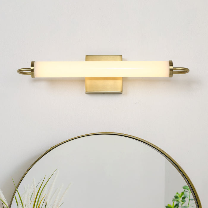 Povanl 1-Light Gold Cylinder Wall Sconce