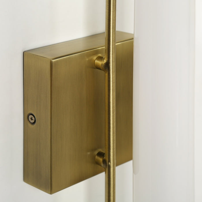 Povanl 1-Light Gold Cylinder Wall Sconce