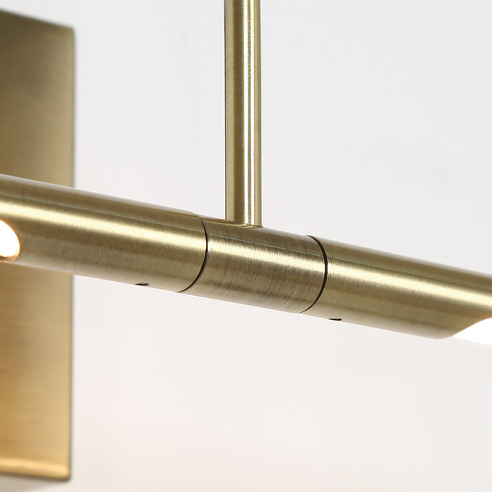Lunova 2-Light Gold Picture Light Wall Sconce