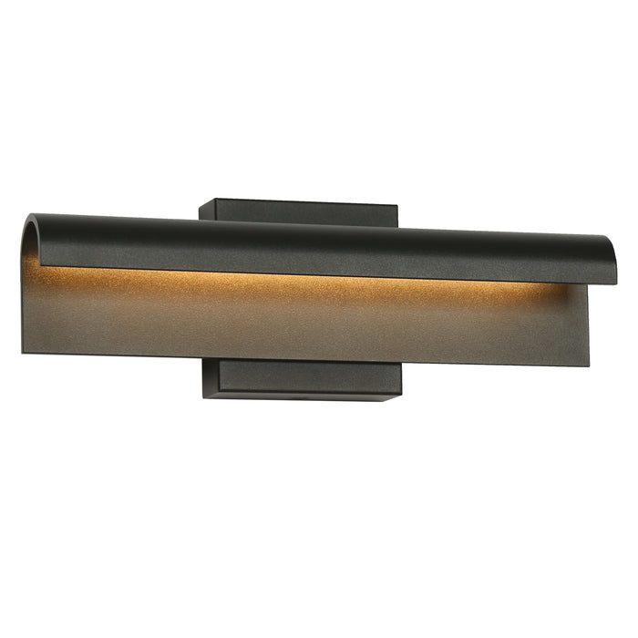 Lunova 1-Light Black Square Vanity Light Wall Sconce