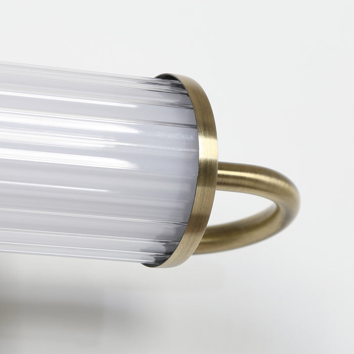 Lunova 1-Light Brass Vertical Cylinder Wall Sconce