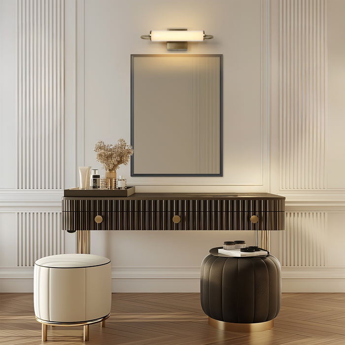 Lunova 1-Light Brass Vertical Cylinder Wall Sconce