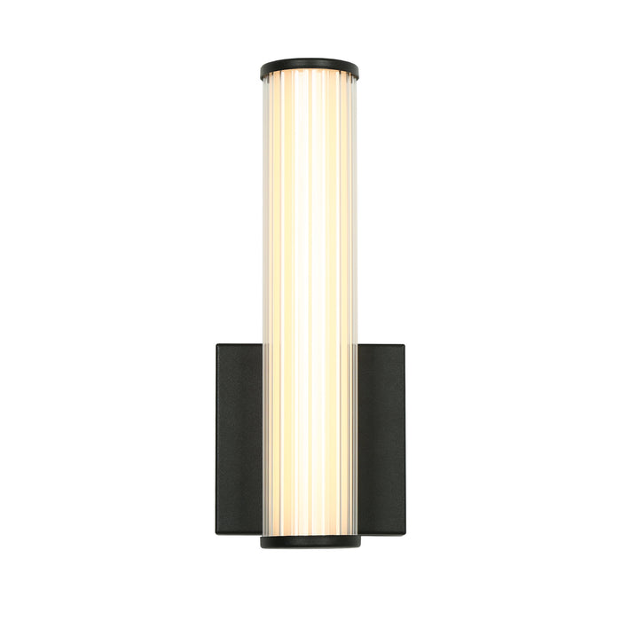 Lunova 1-Light Black Cylinder Wall Sconce