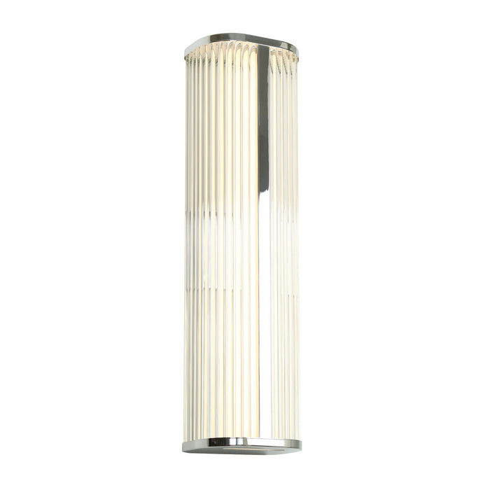 Lunova 1-Light Chrome Square Wall Sconce with Glass Shade
