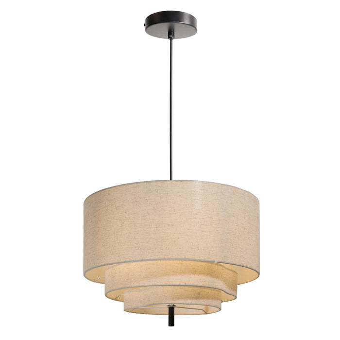 Seravi 1-Light Drum Linen Pendant Light