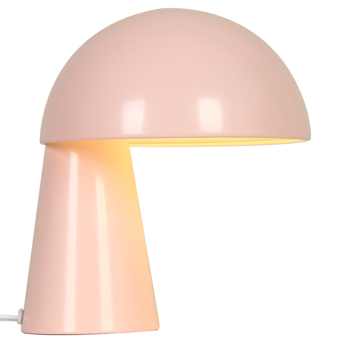 Solvian 1-Light Pink Mushroom Table Lamp