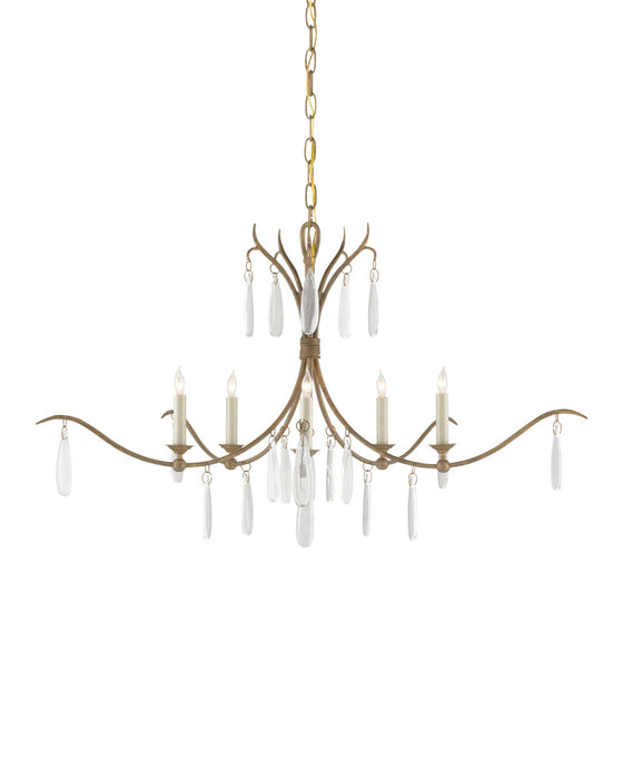 Marshallia Small Gold Chandelier