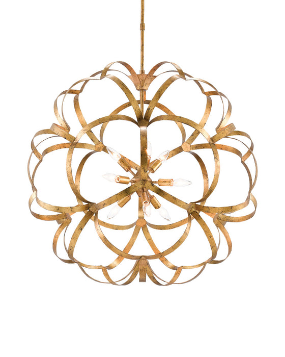 Sappho Gold Orb Chandelier