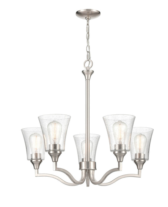 Caily 5-Light Chandelier Ceiling Light Brushed Nickel
