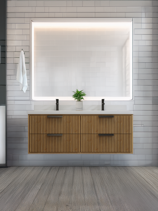 San Diego 55" Weather Fir Wall Mount Bathroom Vanity