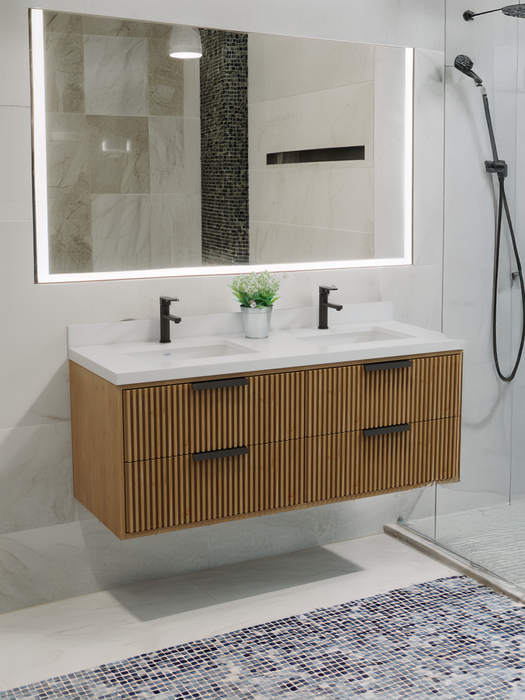 San Diego 55" Weather Fir Wall Mount Bathroom Vanity