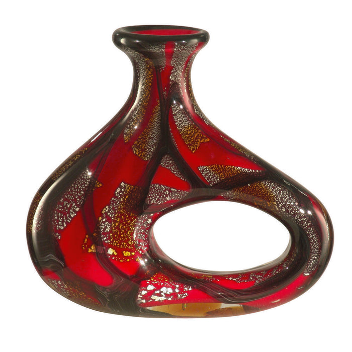 Nicholas Hand Blown Art Glass Vase