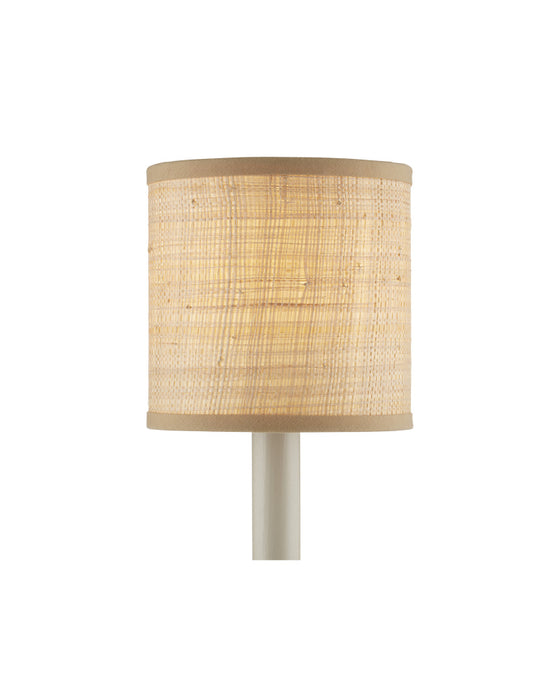 Natural Grasscloth Drum Chandelier Shade
