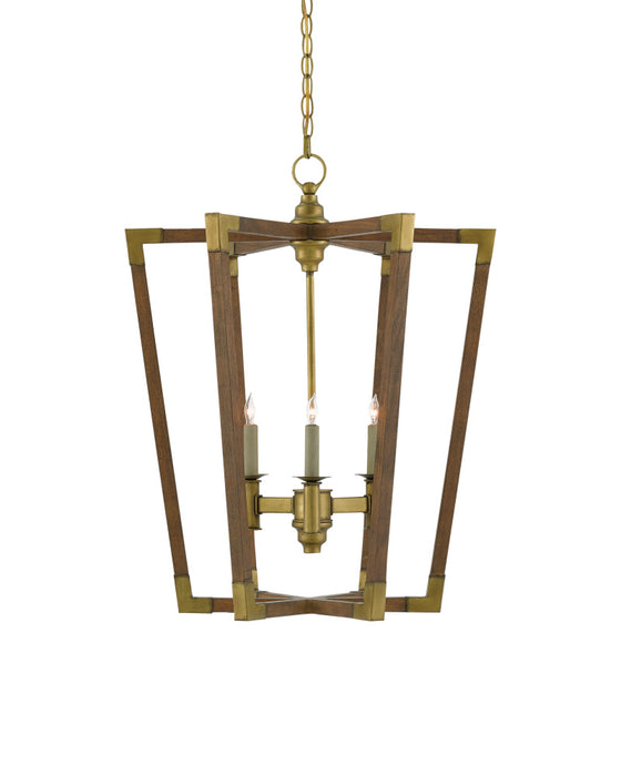 Bastian Medium Chestnut Lantern