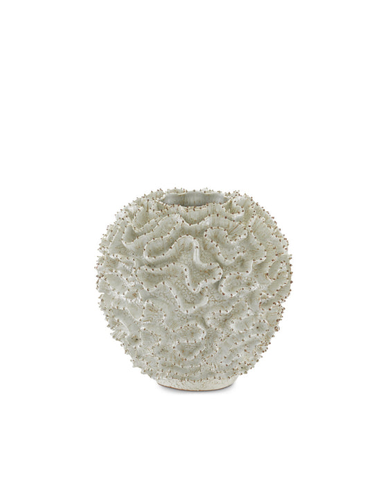 Swirl Small White Vase