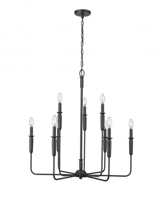 Savanne 9-Light Chandelier Ceiling Light Matte Black