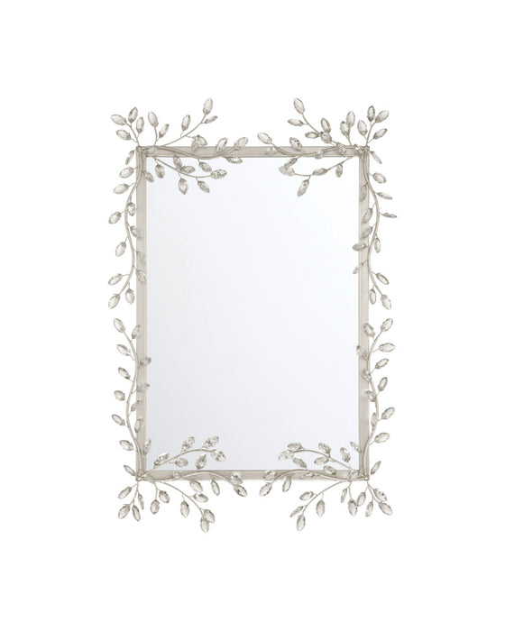 Forget-Me-Not Silver Rectangular Mirror