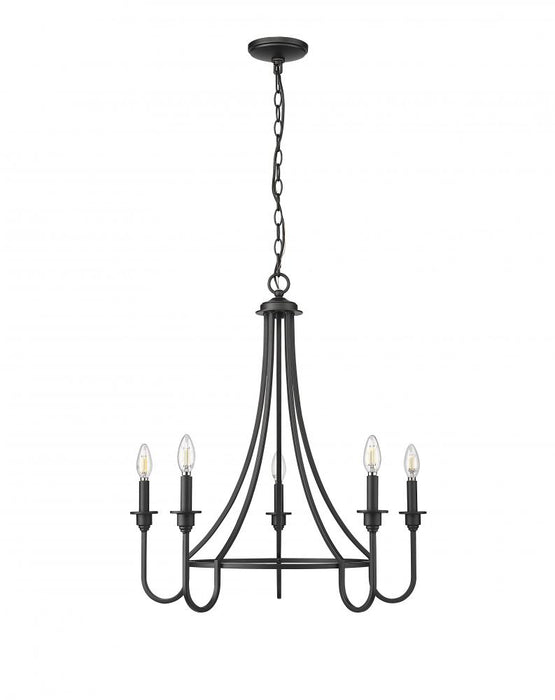 Artemis 5-Light Chandelier Ceiling Light Matte Black