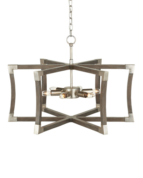 Bastian Small Gray Semi-Flush Mount