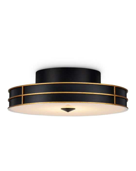 Fielding Black Flush Mount