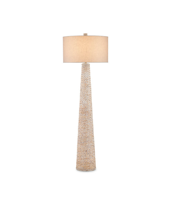 Birdsong Whitewash Floor Lamp