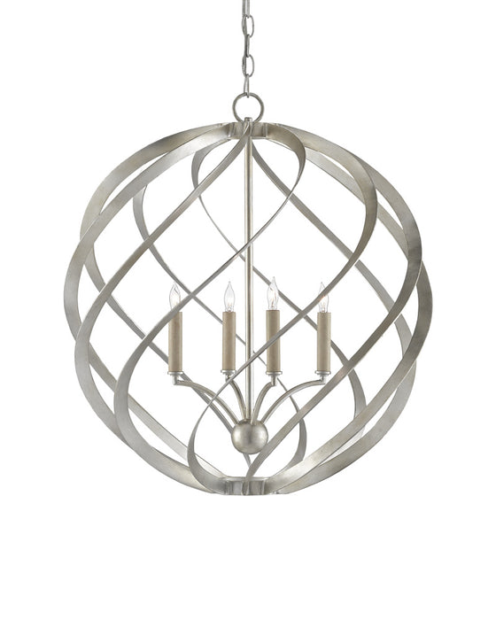 Roussel Silver Orb Chandelier